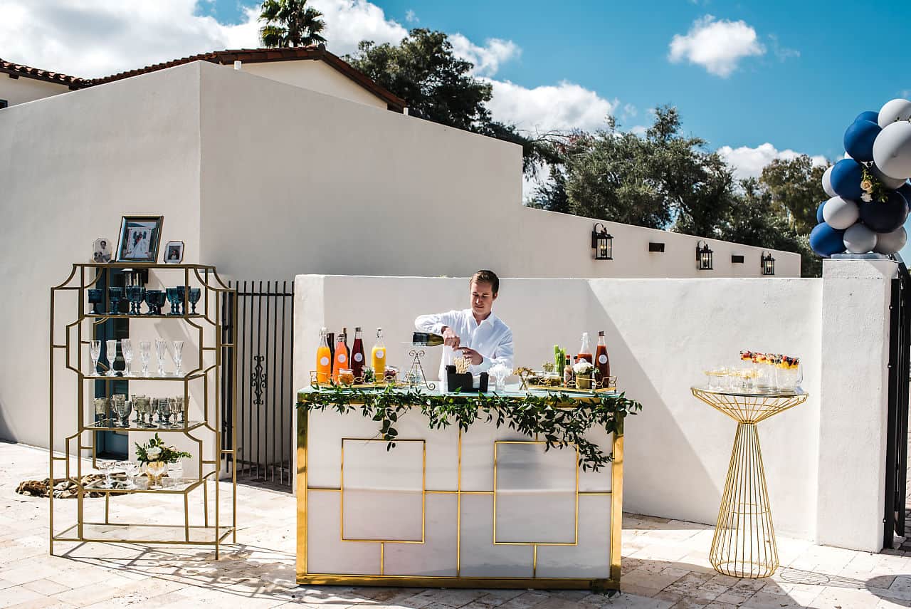 baby shower mobile bar event