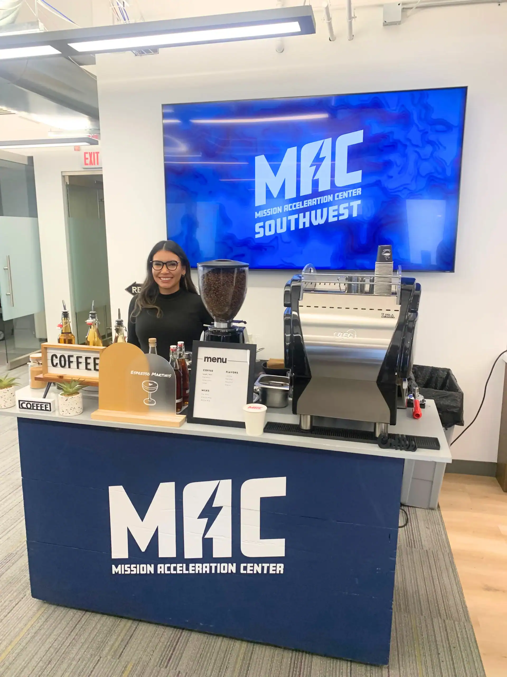 coffee bar at MAC mixer