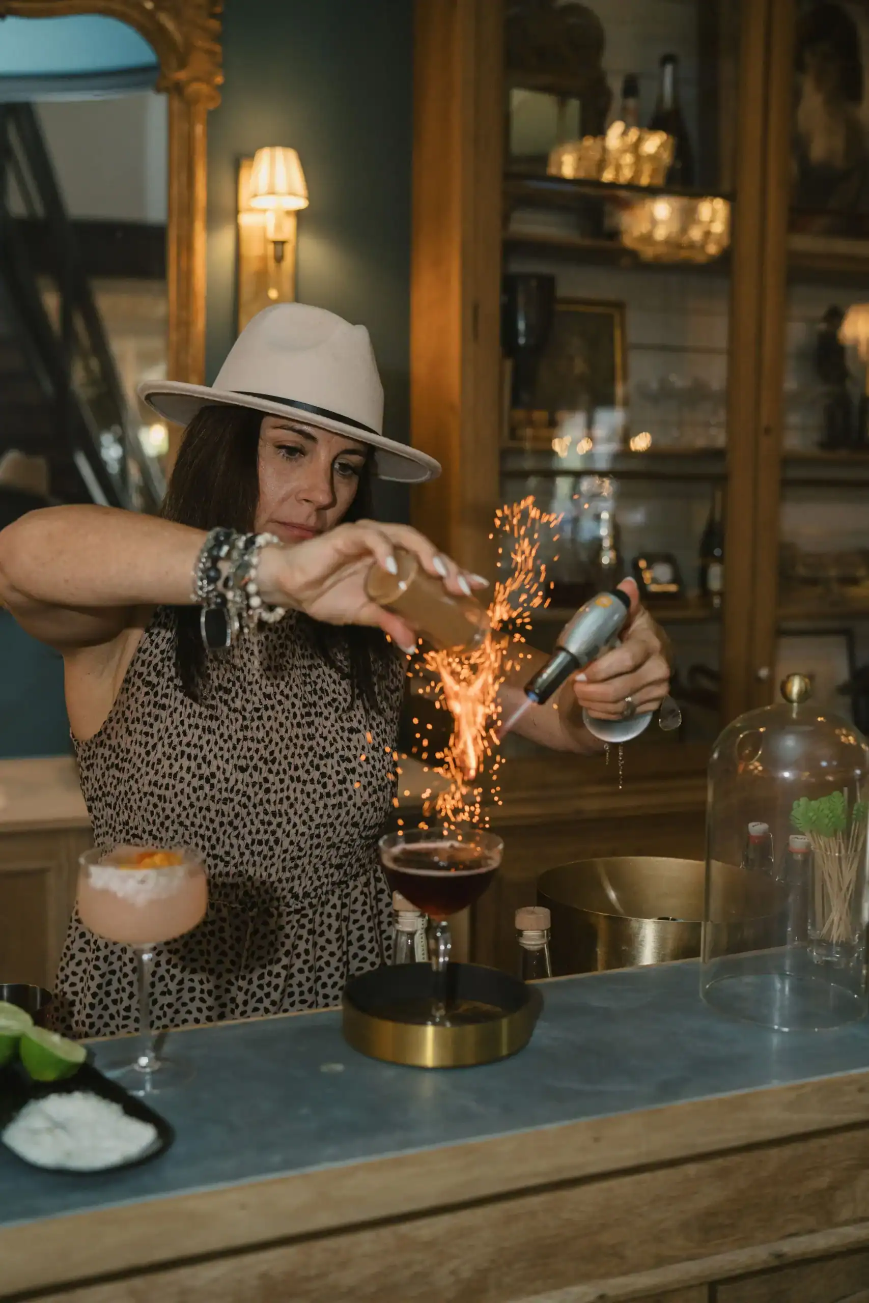 Aromatics being Added to Cocktail